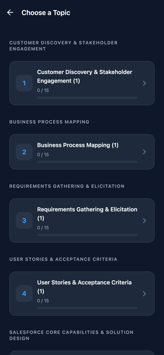 SF Business Analyst Prep Screenshot 2 of 6