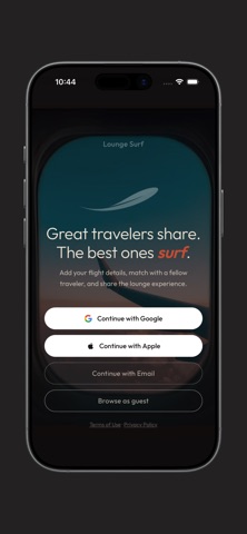 Lounge Surf: Guest Pass Match iPhone screenshot