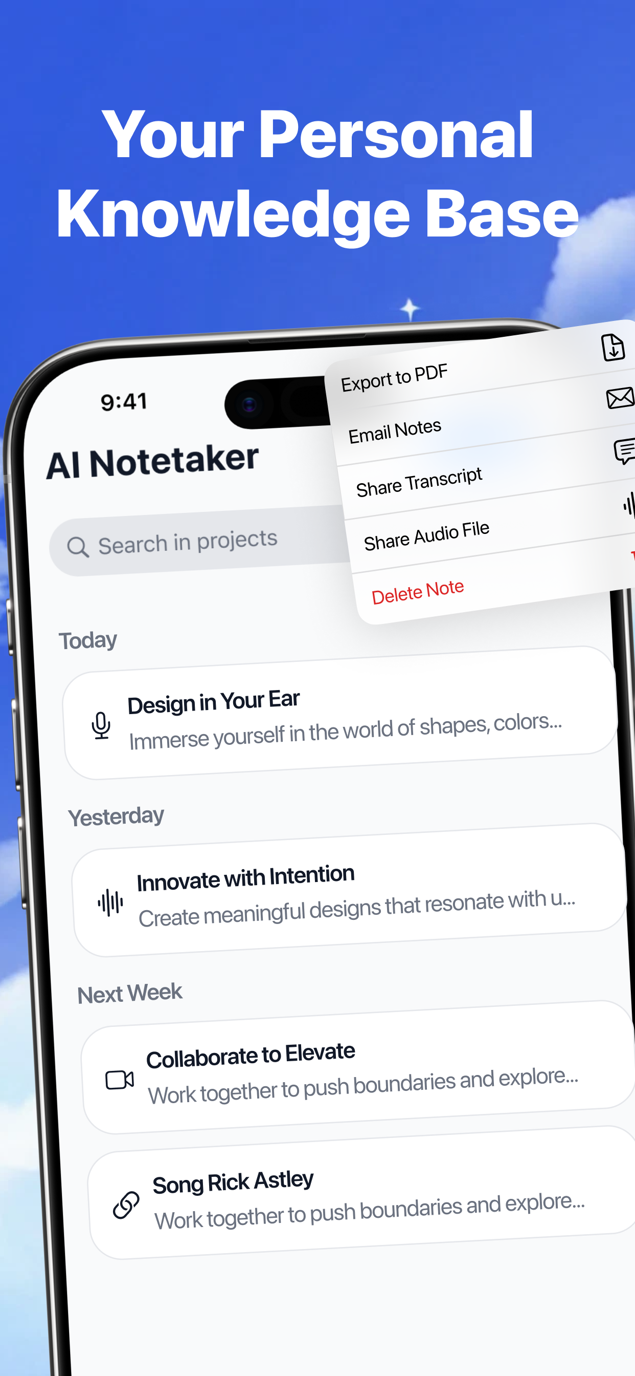 Transcript AI  Voice Notetaker screenshot 5