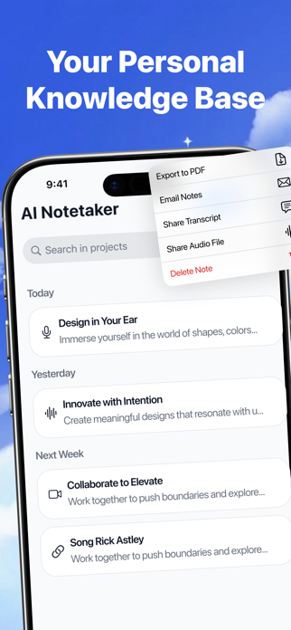 Transcript AI  Voice Notetaker Screenshot 5 of 5