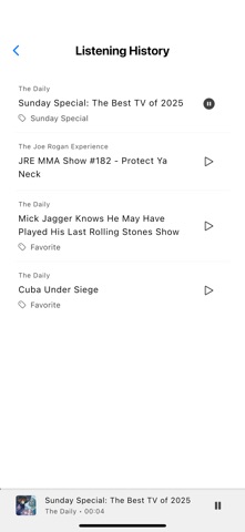 TAG Casts : Podcast player screenshot