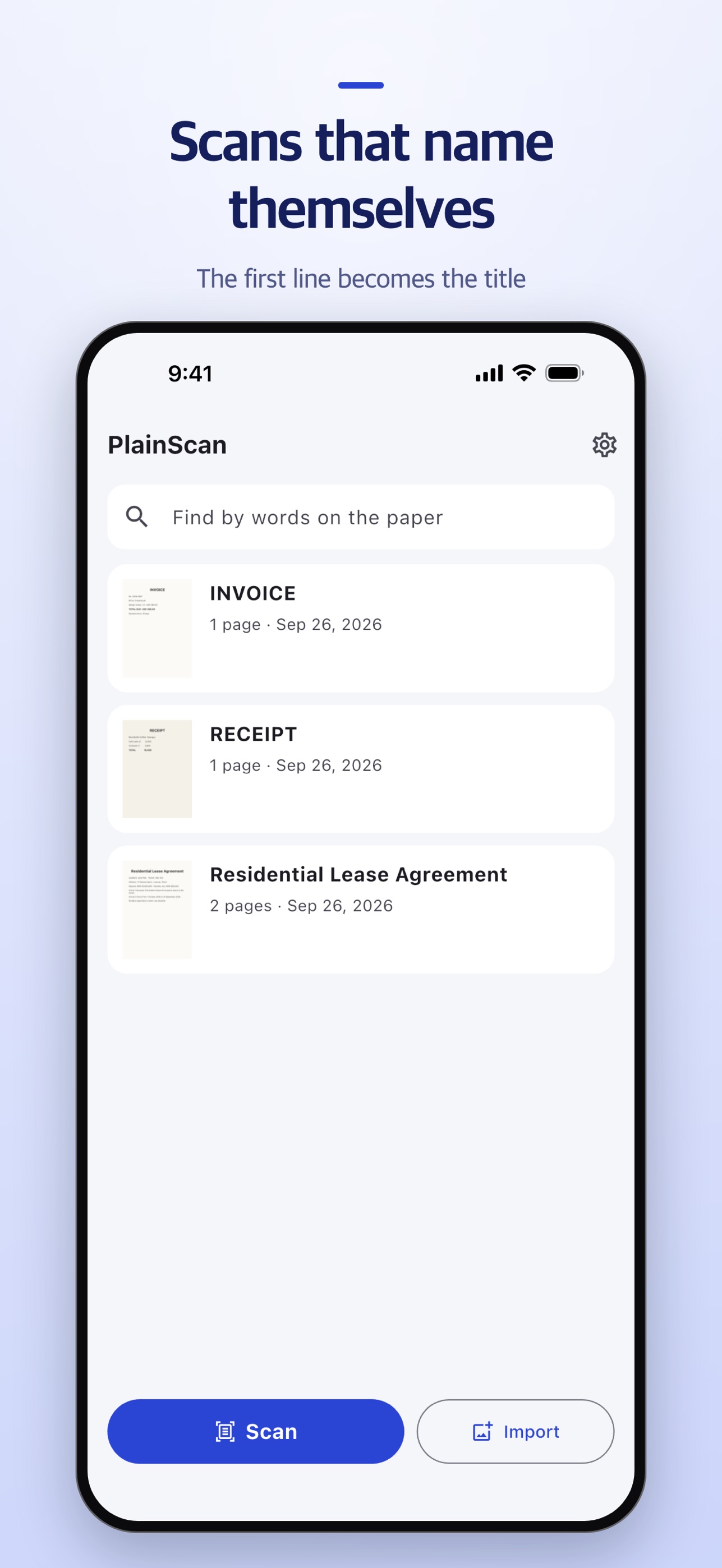 Screenshot 2 of PlainScan: PDF Scanner & OCR