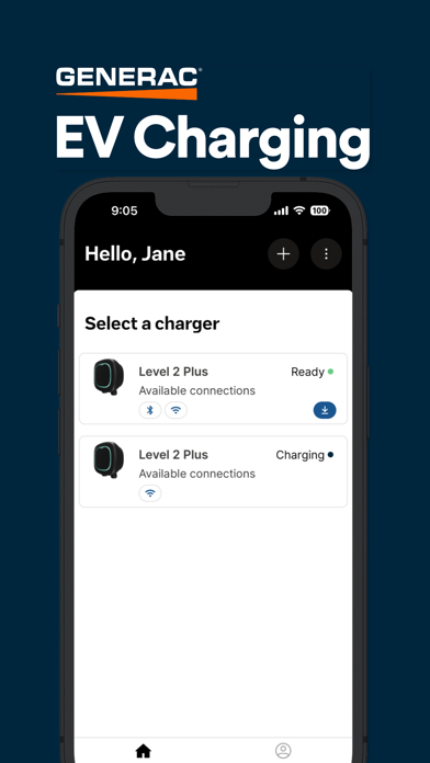 Generac EV Charging Screenshot