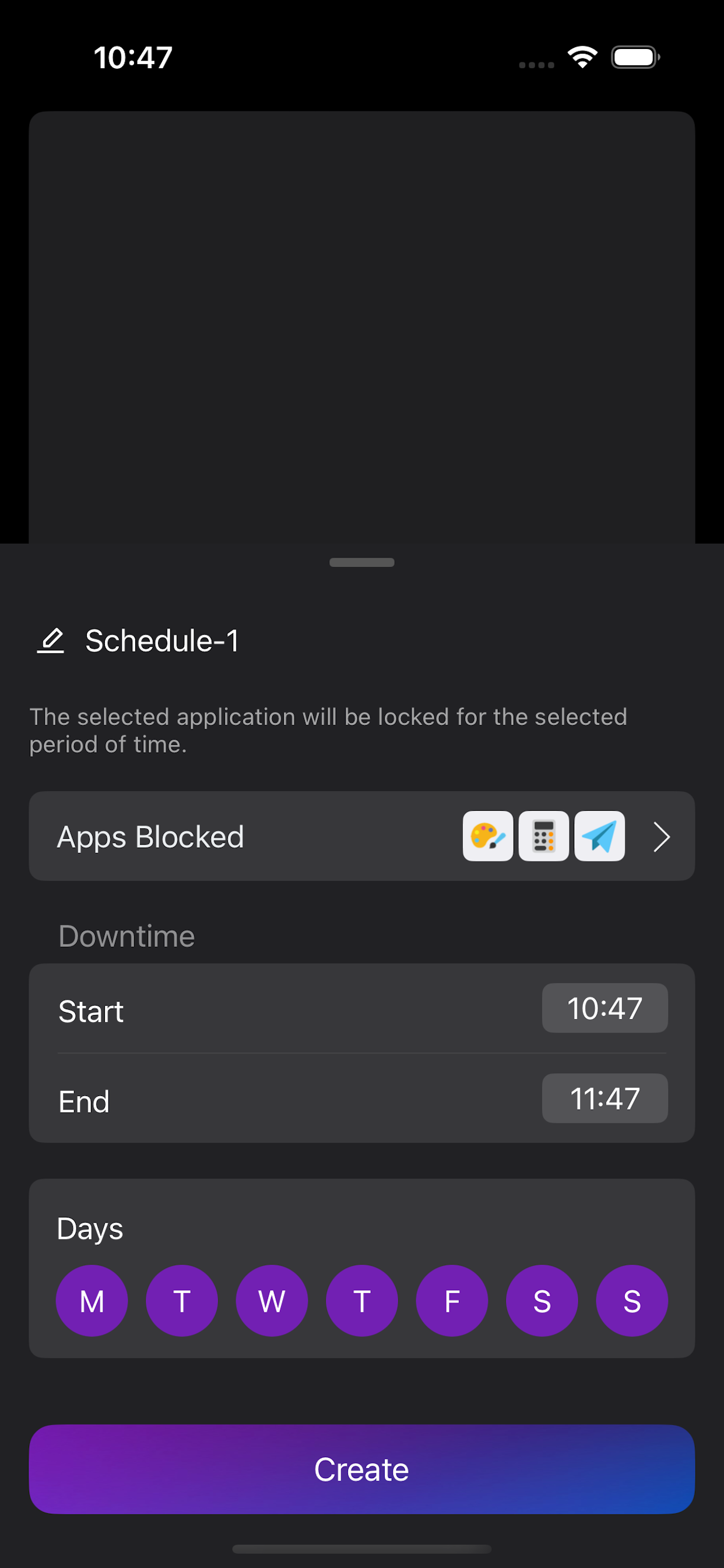 Screen Time Limit-Free Control