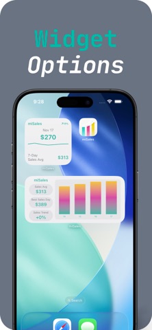 miSales Developer Sales Charts screenshot