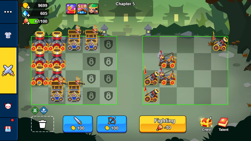#1. Merge Heroes -Idle War (iOS) Podle: xi wang