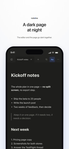 Noteline - Markdown Notes screenshot