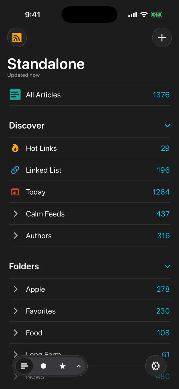 #2. lire: RSS Reader (iOS) Bởi: Kunal Sood
