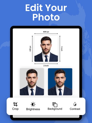 Passport Photo Maker - Visa/ID iPad screenshot