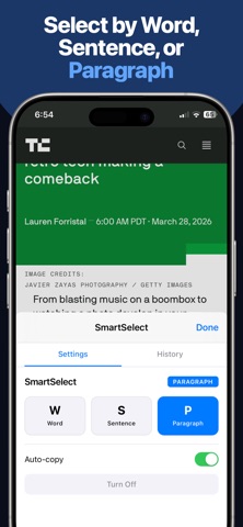 SmartSelect: Safari Clipboard Screenshot 1 of 5