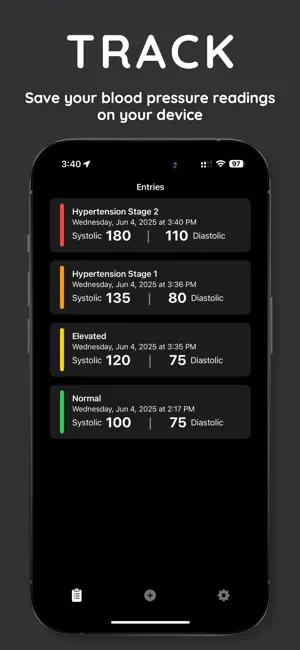 SBPT: Blood Pressure Tracker screenshot 1