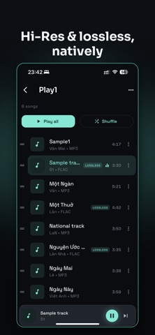 Synq - Hires Offline Music iPhone screenshot 5