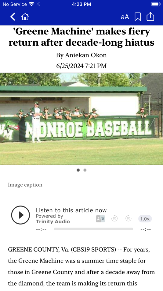 #5. CBS19 News Now (iOS) De: KAKEland Media