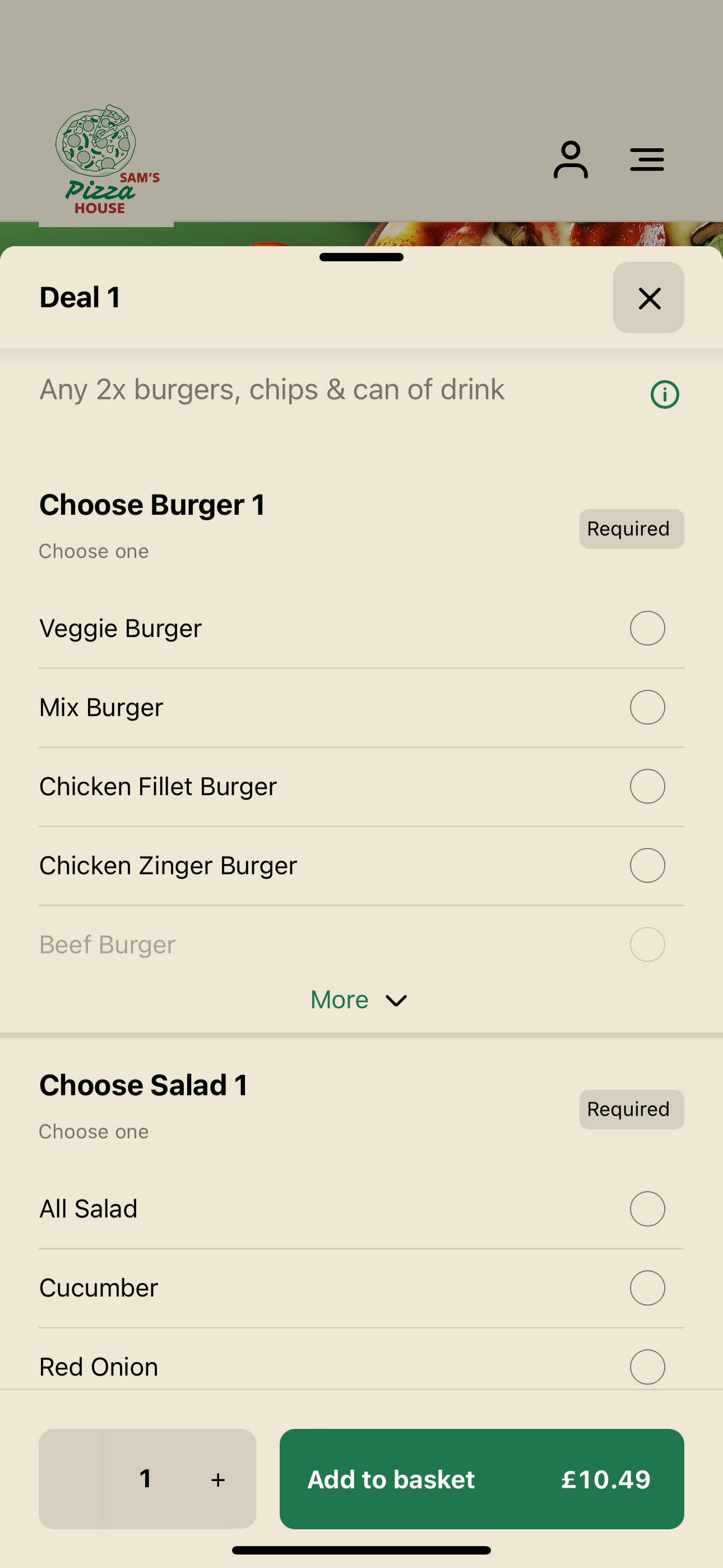Sam's Pizza House UK screenshot 4