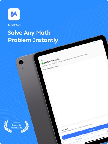 MathGo - AI Math Solver iPad screenshot