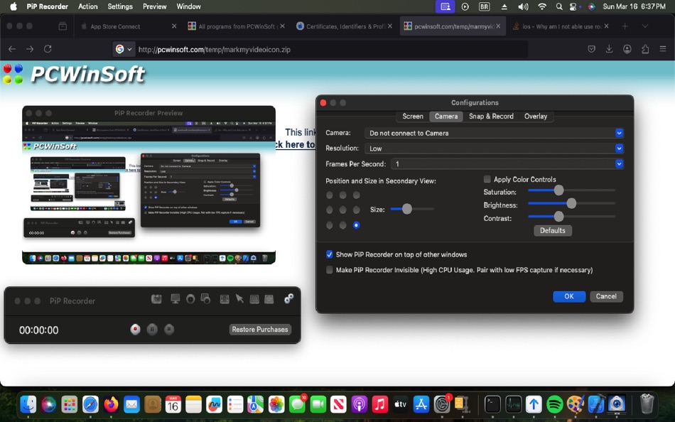 #5. Screen Recorder Pro Toolbar (macOS) 由: Alessandro Gimenes Ferri