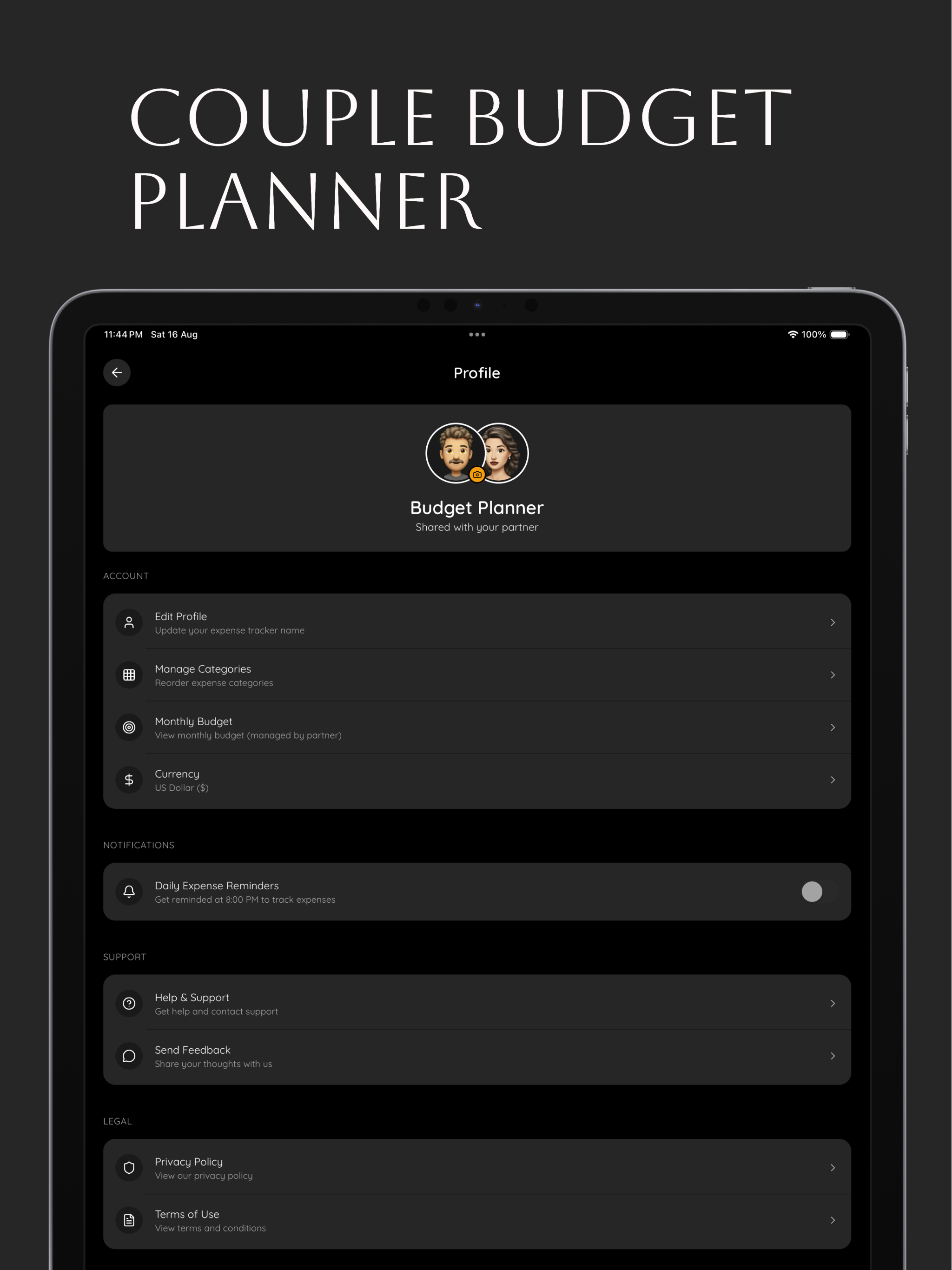 Couple Expense Tracker - 2Cent screenshot 7