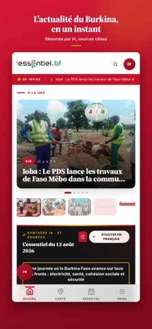 L'Essentiel BF screenshot