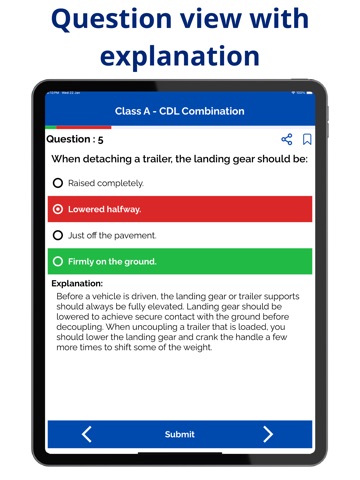 Georgia CDL Prep Test iPad screenshot