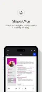 CV.se: Online CV maker screenshot #2 for iPhone