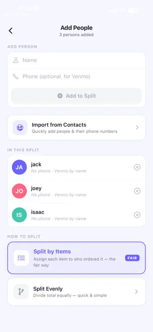 SnapSplit - AI Bill Splitter screenshot 4