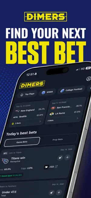 Dimers: Picks, Props & Parlays screenshot 1