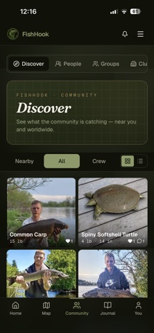 FishHook: Fishing Maps & Logs iPhone screenshot