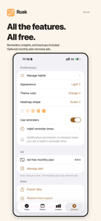 Rusk: Habit Tracker screenshot 5