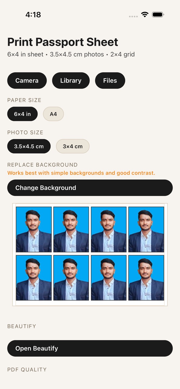 iPhone screenshot