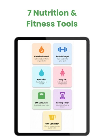 Food Calorie Scanner · AI iPad screenshot