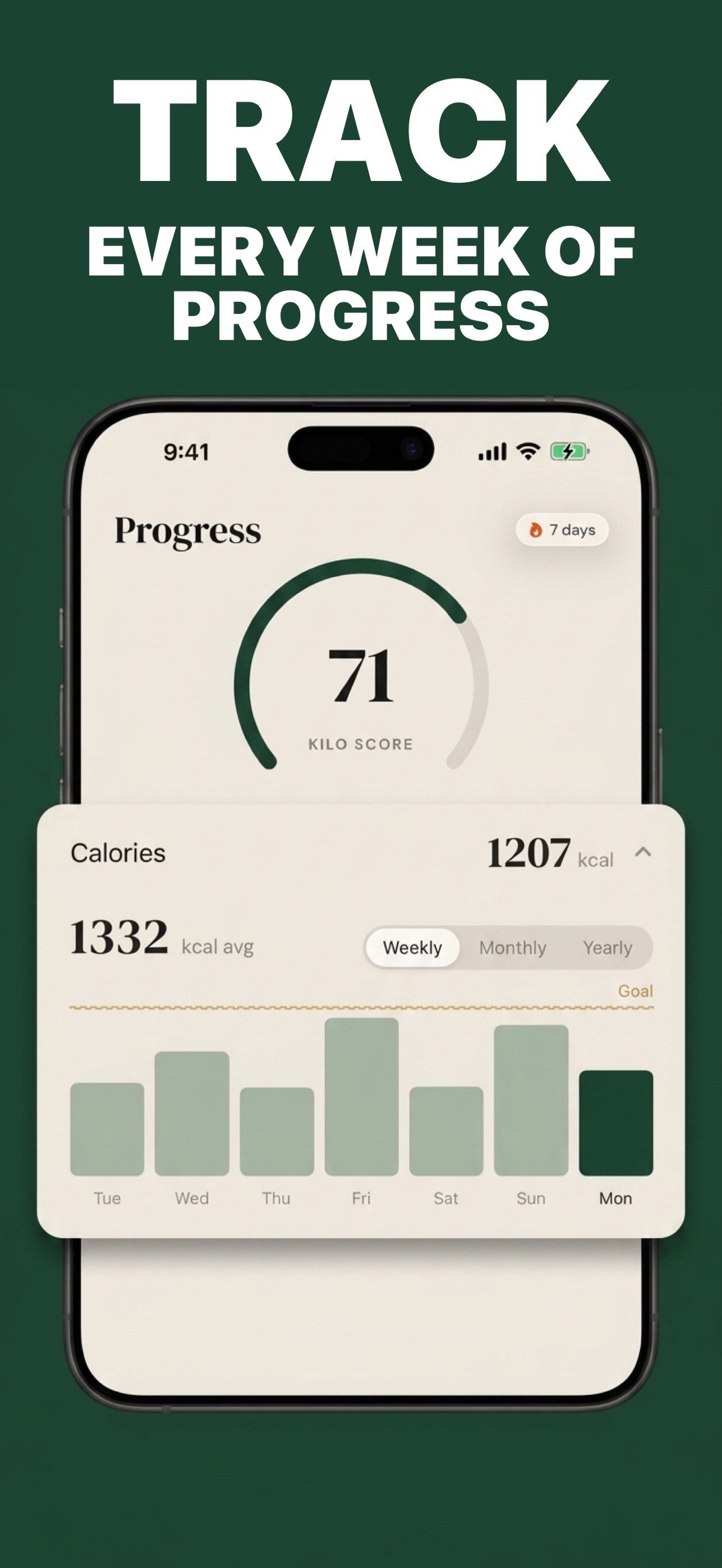 Screenshot 2 of Kilo: Calorie Tracker