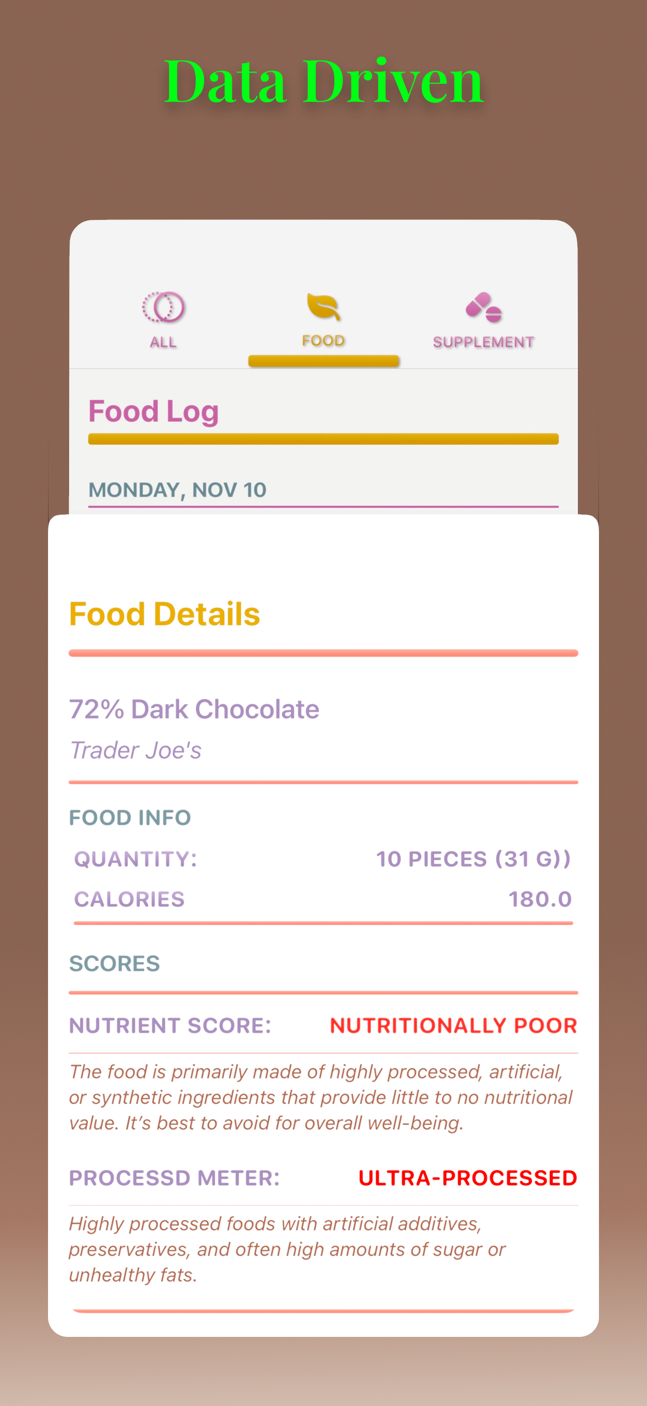 Ojala: Nutrition Intelligence screenshot 9