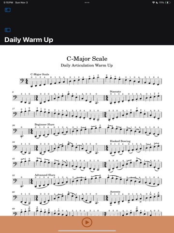My Cello Coach iPad screenshot