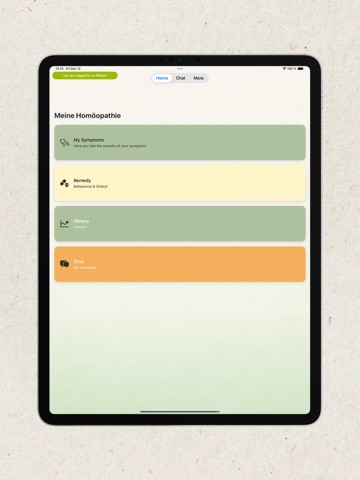 Meine Homöopathie-App iPad screenshot