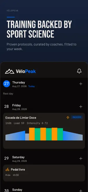 VéloPeak - Cycling Training screenshot 1