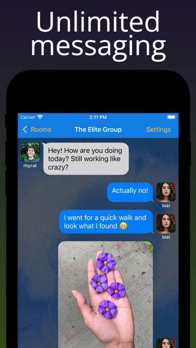 Anonymous Chat Rooms - NoName Screenshot