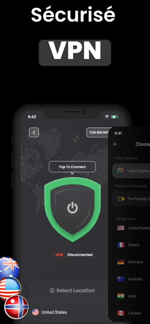 Screenshot #2 pour Navigateur privé sûr + VPN