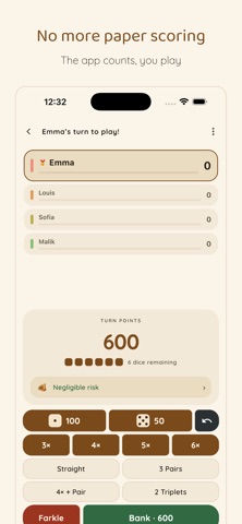 FarkleMate: Farkle Scorekeeper Screenshot 1 of 8