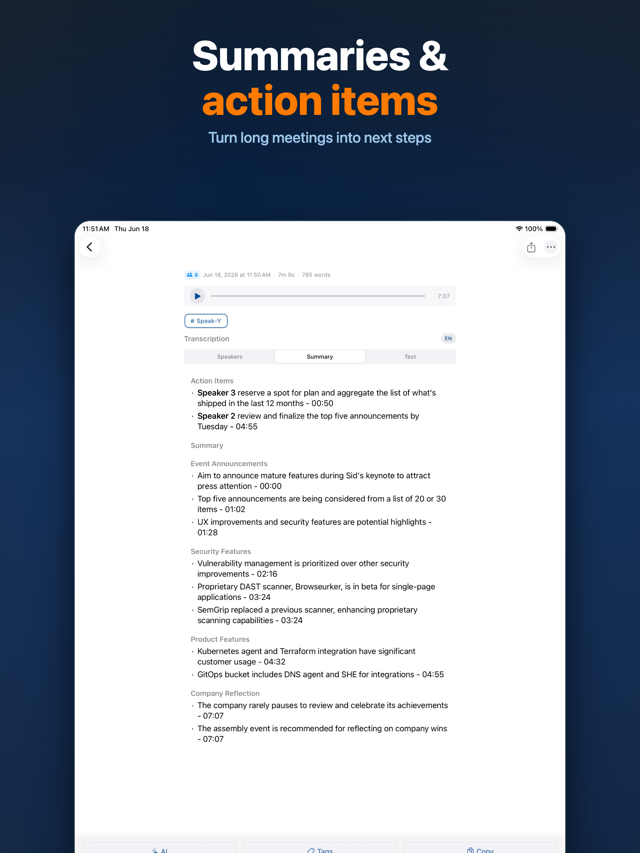 Speak-Y Voice Notes & Meetings screenshot 12