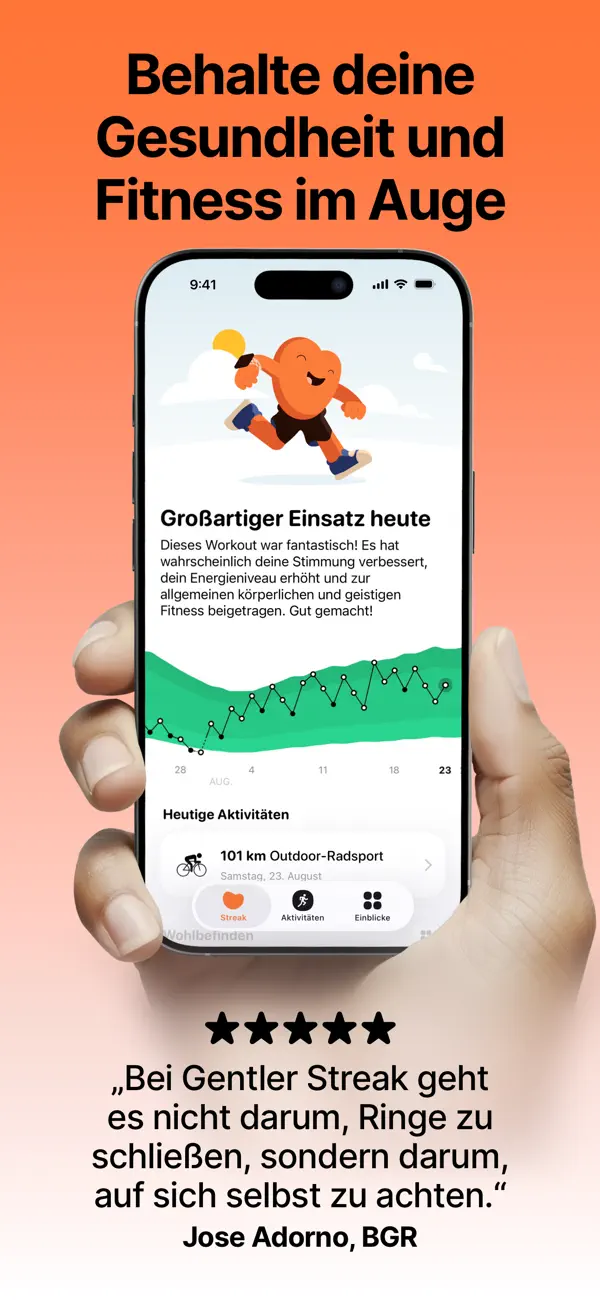 Gentler Streak Fitness Tracker Screenshot 1