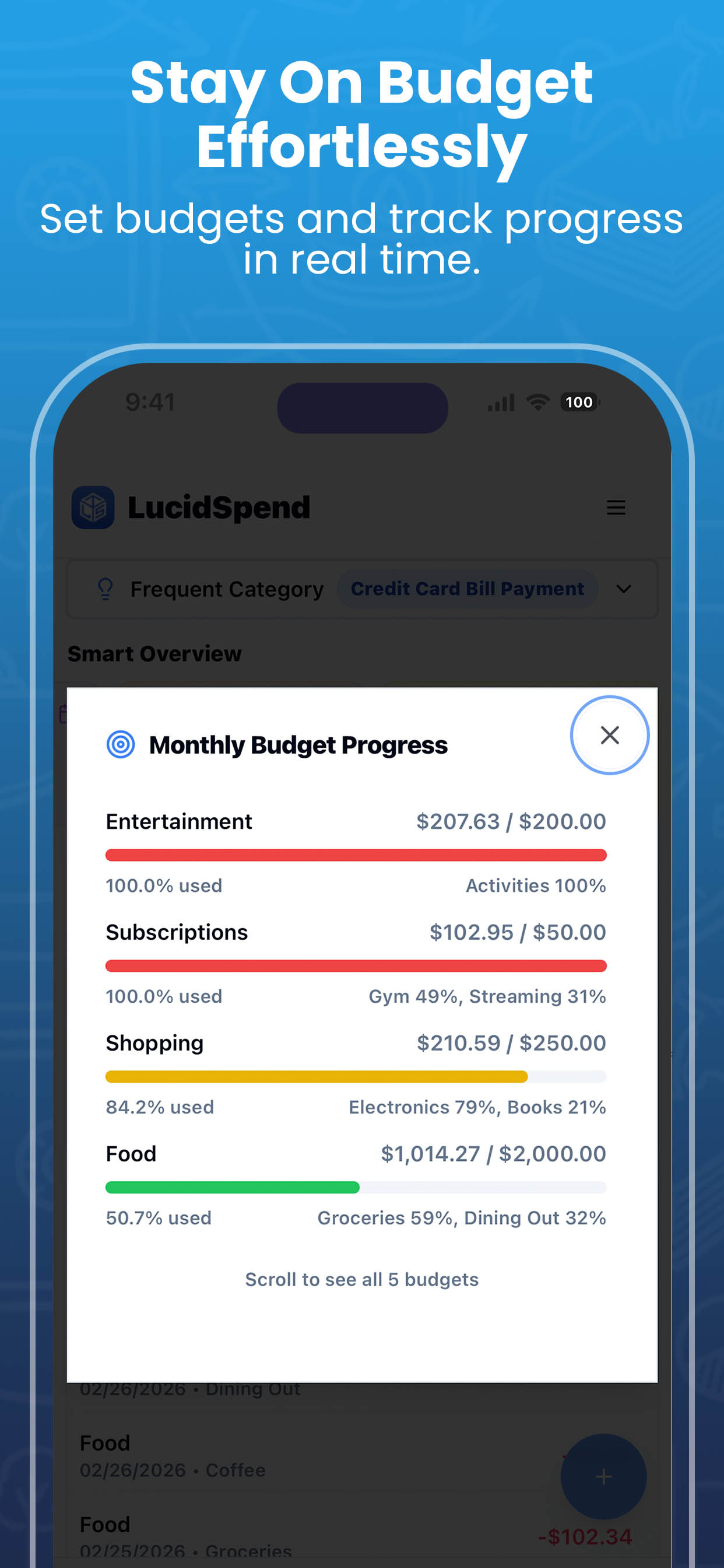 LucidSpend screenshot 4