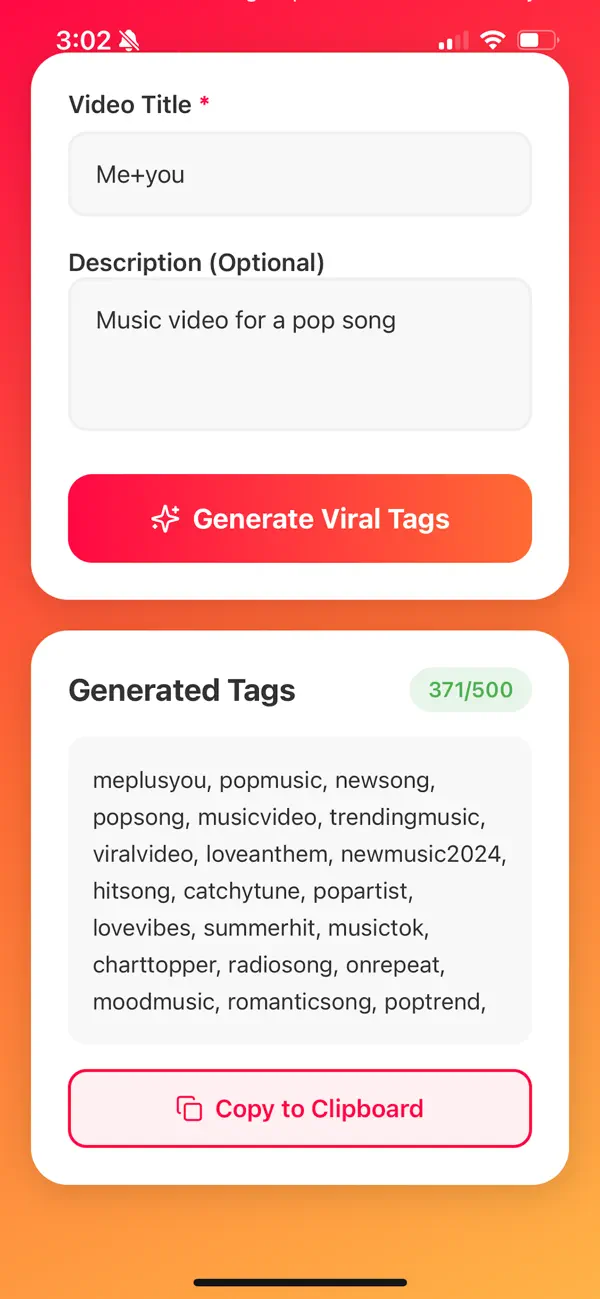 Screenshot #2 pour YT Tags: Hashtag Generator