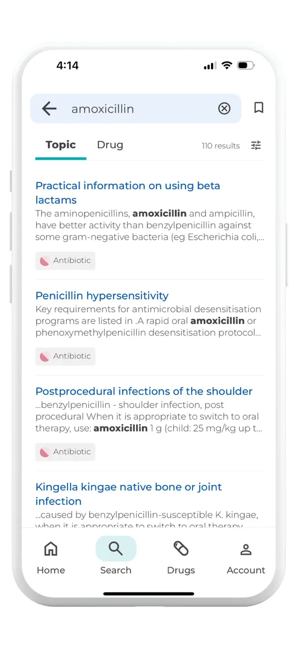 Screenshot #3 pour Therapeutic Guidelines