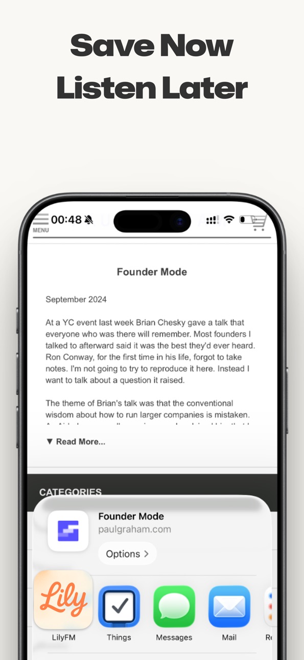 iPhone screenshot