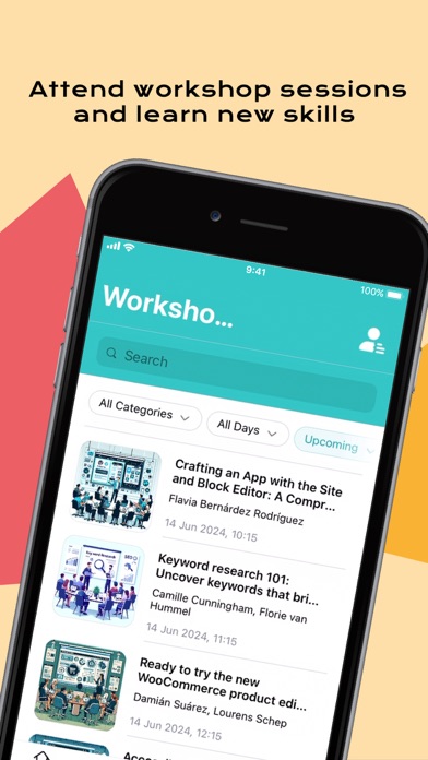 Unofficial WCEU2024 Event App Screenshot