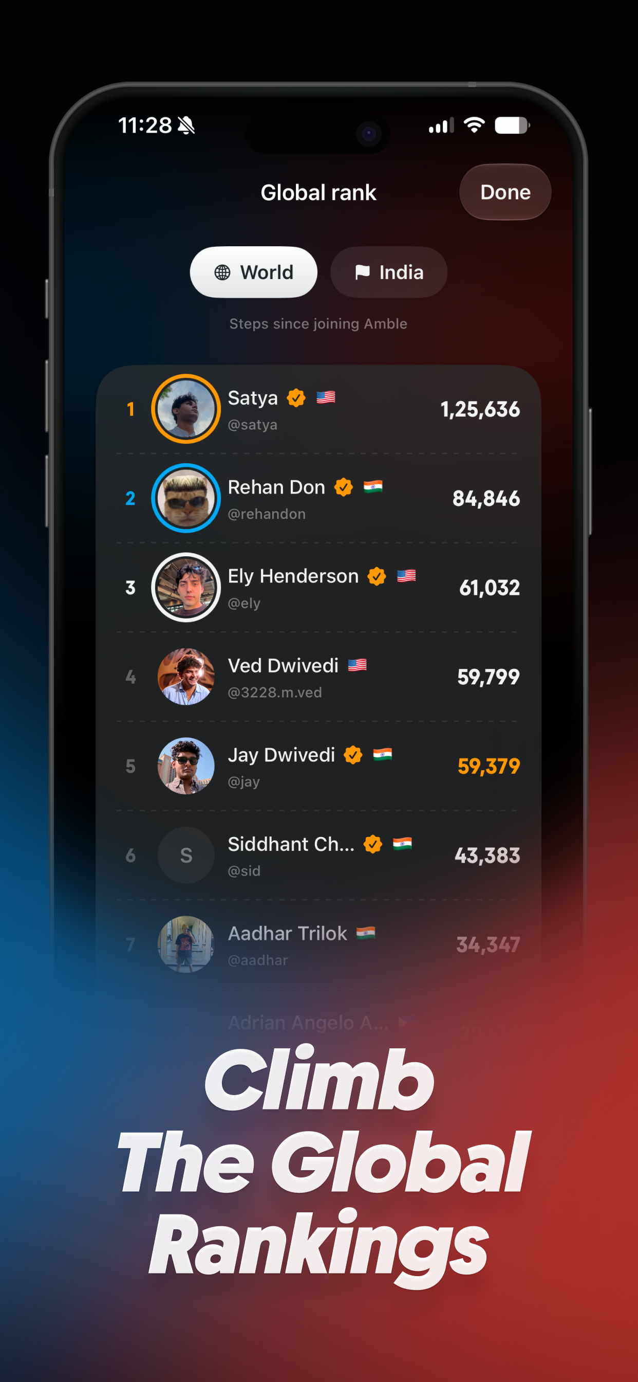 Amble: Step Counter & Race screenshot 2