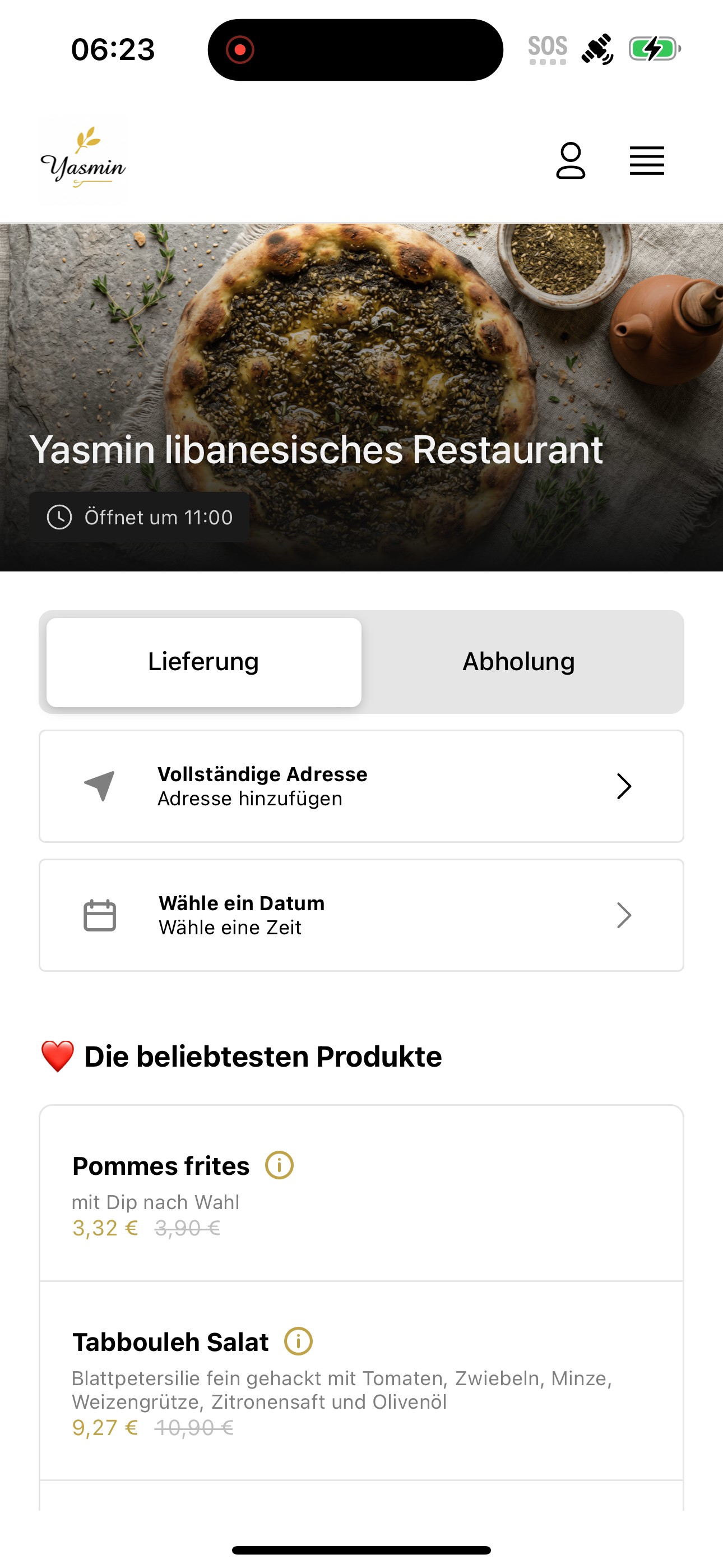 Yasmin libanesisches Restauran screenshot 3