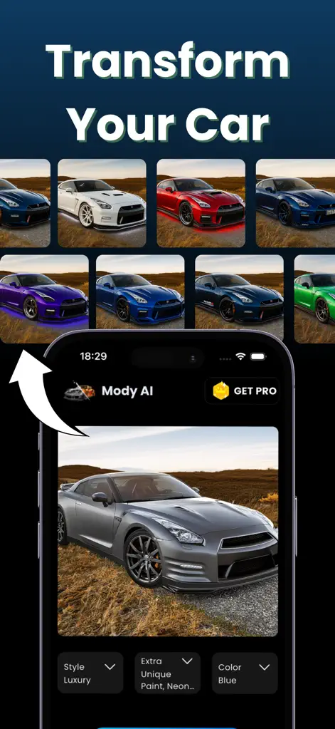 Mody : AI Car Modifications - Graphics & Design App | MWM