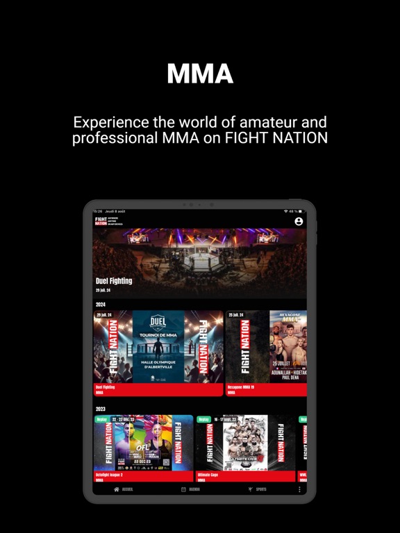 Fight Nation iPad screenshot 5 - Sports app