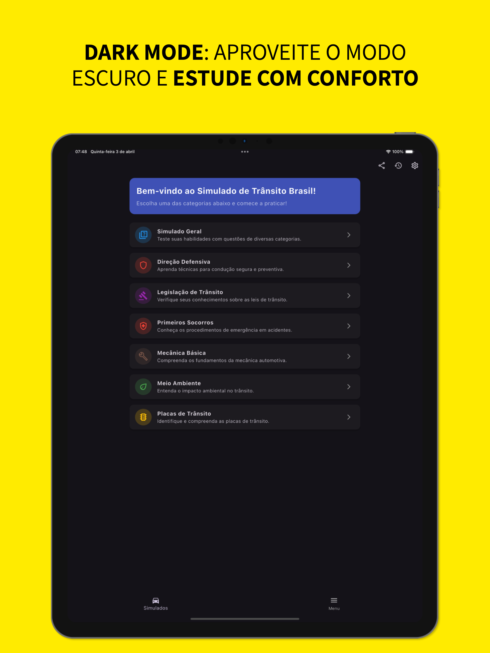 Simulado de Trânsito Brasil screenshot 15